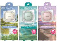 車内エアコン送風口用フレグランス「feelU」新発売…エステーが3つの香りでドライブシーン別に提案 画像
