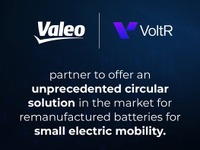 ヴァレオ、小型電動モビリティ向けバッテリー再生産で戦略的提携…VoltRと 画像