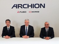 日野と三菱ふそう統合の新持株会社、社名は「ARCHION」に…2026年4月事業開始へ 画像