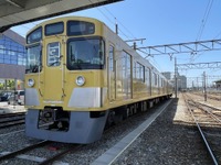 近江鉄道200形「ドクターガチャコン」、営業運転しながら線路異常も検知　10月28日出発式 画像