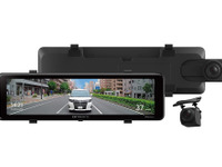 昼夜問わずクリアな視界、パイオニアが前後2カメラ搭載のデジタルミラー型ドラレコ「VREC-MZ300D」発売へ 画像