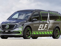 メルセデスベンツ『Vクラス』ベースの実験車両「ELF」、未来の充電技術フル装備 画像