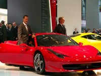 【フランクフルトモーターショー09】フェラーリ 458イタリア …実車に接近!! 画像