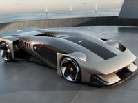 フェラーリ初のデジタルハイパーカー『F76』、将来のデザイン先取り…ル・マン3連覇を祝う 画像
