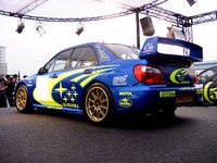 スバルのWRCドライバーに会おう! 「インプレッサWRC2003」を見よう!! 画像