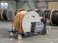 人機一体とタツタ電線、重量ドラム用全方向移動台車を初公開へ…2025国際ロボット展 画像