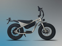 特定小型原付自転車「wonkey」に新色SILVER追加、免許不要で最高時速20km 画像