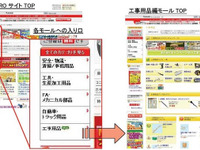 MonotaRO、ウェブサイトをリニューアル…商品別に5つのモールを開設 画像
