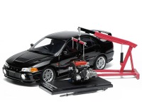 三菱ランエボ、精巧な1/18ダイキャストモデルにピレネーブラック追加…ディスプレイエンジンも付属 画像