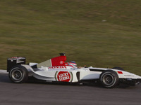 【ホンダF1ストーキング】佐藤琢磨のB・A・R第一声 画像