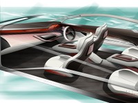 【東京モーターショー09】スバル ハイブリッドツアラー…車が人に合わせるインテリア 画像