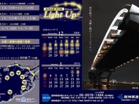 阪神高速、7つの橋でライトアップ…12月3日から 画像