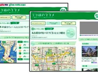 「エコ旅のススメ」MapFan Web で公開 画像