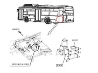 いすゞ CNGバス、排気管の遮熱板が落っこちる 画像