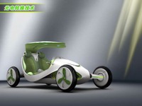 【北京モーターショー10】上海汽車、光合成を行う車を展示…名前はリーフ 画像