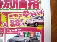 【新車値引き情報】このプライスで購入する!! …マーチ や デミオ を中心にコンパクトカー 画像