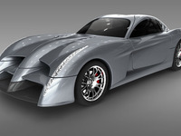 パノスの新型スポーツカー、写真公表 画像