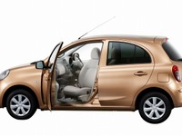 【日産 マーチ 新型発表】アンシャンテ助手席回転シートを設定 画像