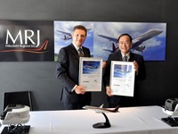 MRJ三菱航空機、カナダCAEと訓練プログラム契約を締結 画像