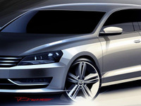 VWの米国向け新型ミドルセダン、最新イラスト公開 画像