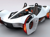 【ロサンゼルスモーターショー10】空気で走る！　ホンダの未来カー 画像