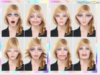 3Dで自由に「ヘン顔」…iPhoneアプリ 百万面相 画像