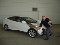 【ロサンゼルスモーターショー10】ヒュンダイの新型、「撮っちゃダメ」 画像