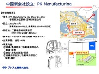 プレス工業が中国に子会社設立、開発・設計も 画像