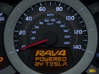 【ロサンゼルスモーターショー10】トヨタとテスラのRAV4 EV、一部公開 画像