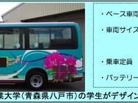 青森県七戸町で電気バス運行　新幹線開業で地域活性化 画像