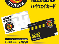 阪神タイガース優勝記念のハイウェイカード 画像