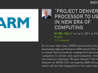【CES 11】NVIDIA、ARMベースのCPU開発を表明 画像