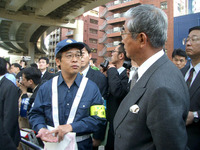 【ディーゼル車規制開始】石原知事も取り締まり現場を視察 画像