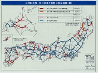 【高速道路新料金】全日全車種・夜間トラック無料化区間　2011年度 画像