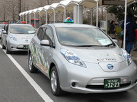 日産 リーフ のEVタクシー、大阪で50台が運行開始 画像
