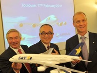 スカイマーク、A380を日本で初めて導入…総2階建て大型旅客機 画像