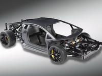 ランボルギーニの新型スーパーカー…シャシー写真公開 画像