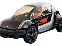 【東京ショー2003出品車】スズキ『Sライド』---タンデム四輪スクーター 画像