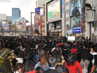 【東北地方太平洋沖地震】都心に帰宅難民 画像