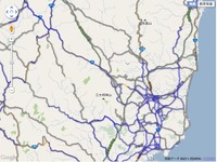 【東日本大地震】Googleマップ、被災地の通行実績情報を提供開始 画像