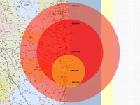 【東日本大地震】福島原発付近の風向き予報 画像
