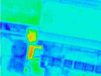 福島原発のサーモグラフィ画像を公開 画像