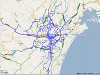 【東日本大地震】無料アプリ「通れた道路」…走行実績を毎日更新 画像
