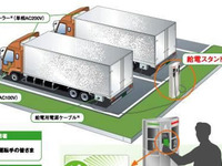 トラック荷室用の給電スタンド、刈谷PAに設置---高速道初 画像