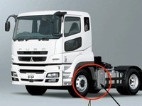 三菱ふそうの大型トラクタ、結晶でマフラーが詰まる 画像