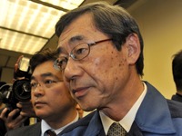 東電清水社長　退院後は被災者支援業務に 画像
