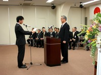 富士通テン入社式、重松社長「自立化を目指そう」 画像
