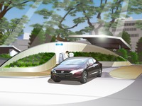 ホンダ FCXクラリティ 、外部出力が可能な電源機能を装備 画像