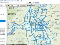 被災地周辺の通行実績…ホンダ、Yahoo！地図に配信開始 画像