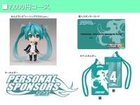 SUPER GT、初音ミクレーシングが個人スポンサーを募集 画像